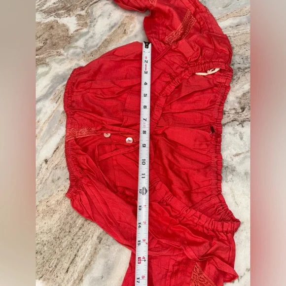 Free People Linen blend Crop Top & Pants Set small - Picture 9 of 16